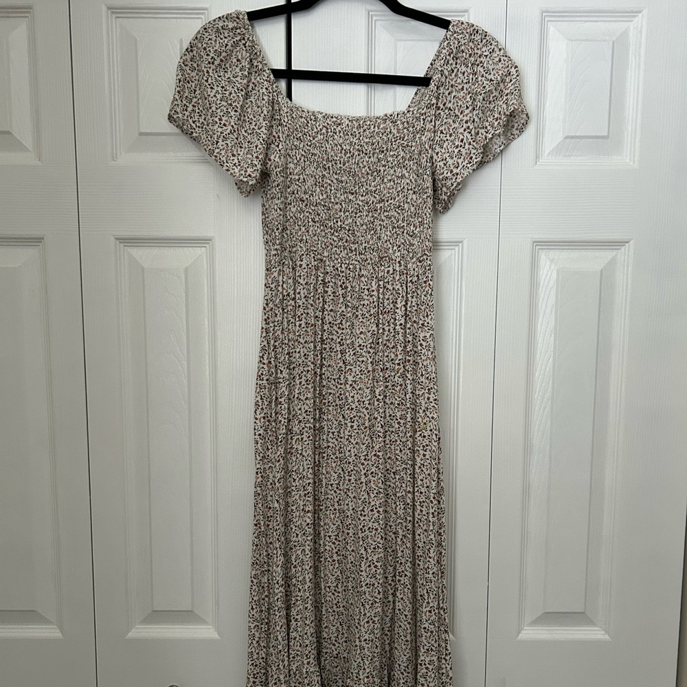 Pinkblush Cream Floral Maxi Dress